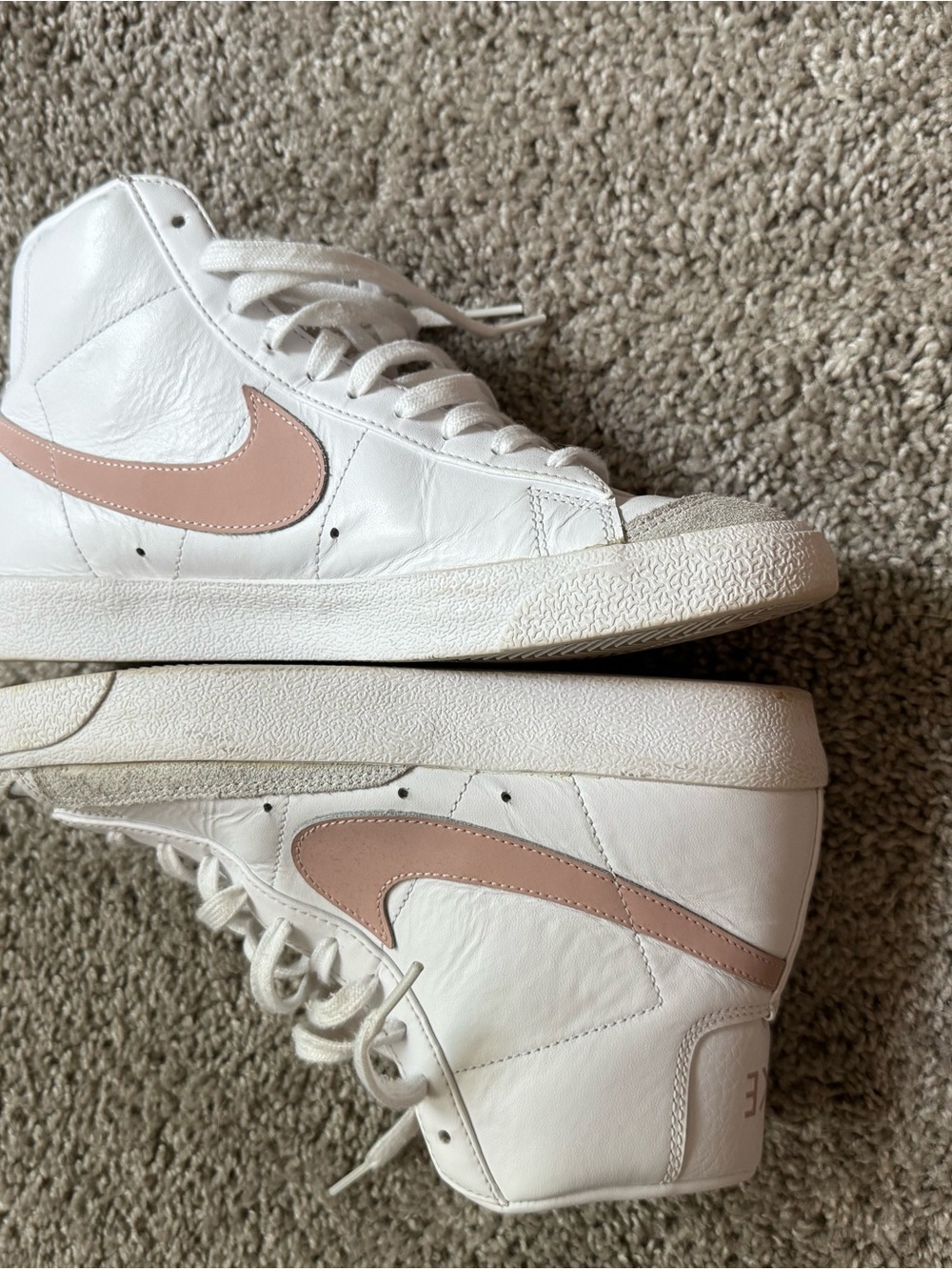 Nike mid 77 vintage blazer shoes white oxford pink CZ1055-118 size 10 - Picture 5 of 9